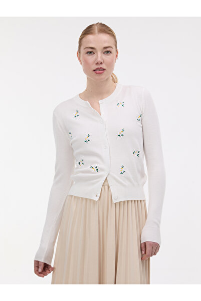 ORSAY Cardigan de damă crem cu broderie