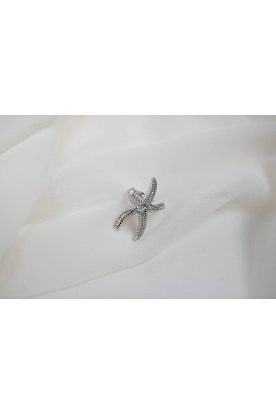 ATELİER TUĞBA Kkr033 Sea Star Figured Kikirdak Silver Earrings