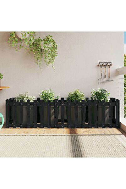 vidaxl Pat inaltat gradina design gard 200x50x50 cm lemn impregnat pin