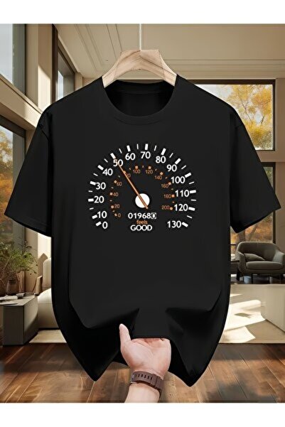 yiou trendy clothing تي شيرت رجالي مطبوع عليه عداد السرعة من Sovae، هدية تي ش...