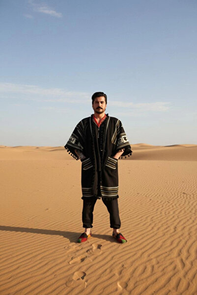 Su Koleksiyon Caravan Bohem Style Men's Kimono & Pancho