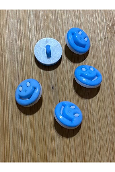 Lorin hobi Smiley Face Plastic Bebe Button 16 mm 5 Pcs