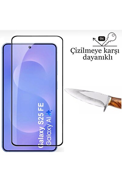 SOLİD CASE Galaxy S25 Fe Compatible Screen Protector Tamper-Proof Unbreakable...