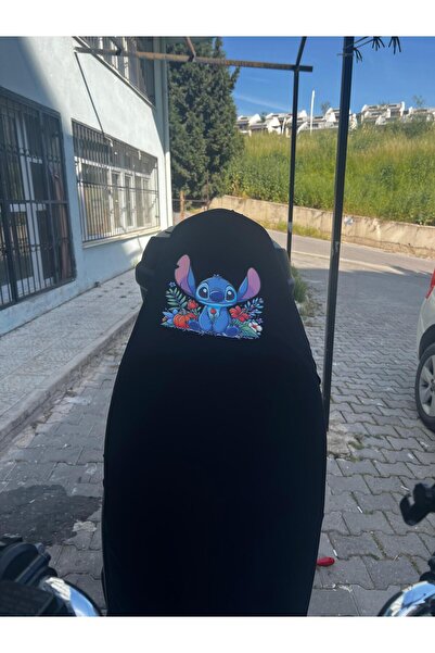 Utku Giyim ÇİÇEKLİ ANİME TÜM SCOOTERLARA UYUMLU MOTOSİKLET SELE KILIFI SİYAH ...