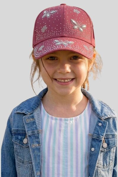 ww waka waka kids store Bela dečja kapa sa sjajnim kamenčićima - Podesiva let...