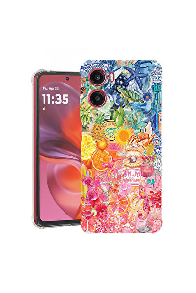 bestcase Husă Antișoc pentru Motorola Moto G06, Tropical, 2078499 AS 2037