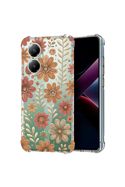 bestcase Θήκη Αντικραδασμική για Poco X7 Pro 5G, Φλοράλ Φθινοπωρινό Σχέδιο, 1...