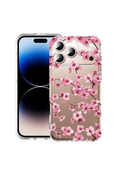 bestcase Противоударен калъф за Apple iPhone 17 Pro Max, Флорален - Естетичен...