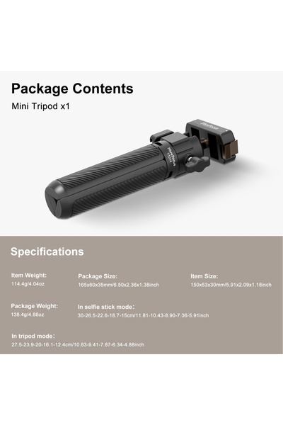 Choice4 Mini Tripod Rod Magnetic Quick Release Adapter Mount for DJI Osmo 360...