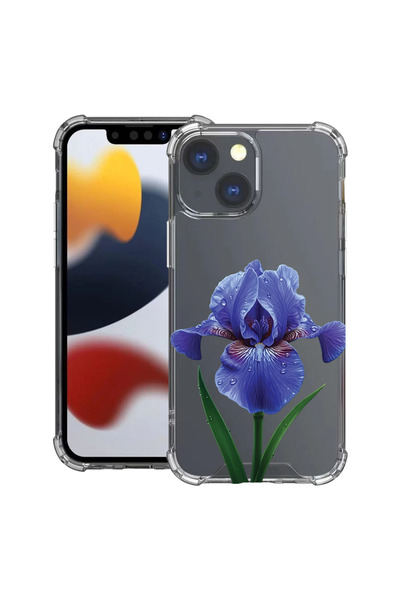 bestcase Husă Anti Shock Case For Apple iPhone 14, Floral - Iris, 1399704 AS ...