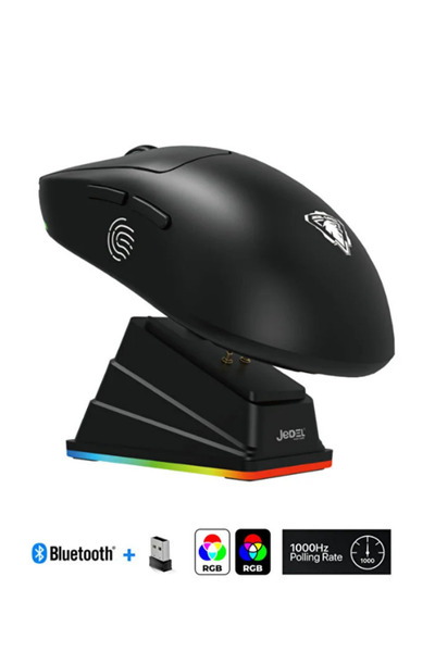 Hietech Kablosuz RGB Ultra Hafif 51gr Şarj İstasyonlu 6.400 DPI Gaming Oyuncu...