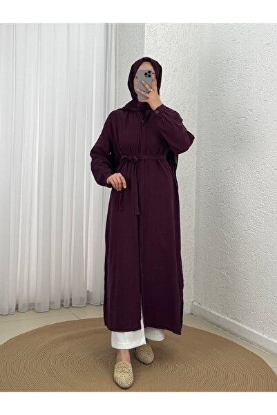 Holehola تونيك طويل من الموسلين بجيوب مخفية من ألاز - ML2105 أحمر داكن