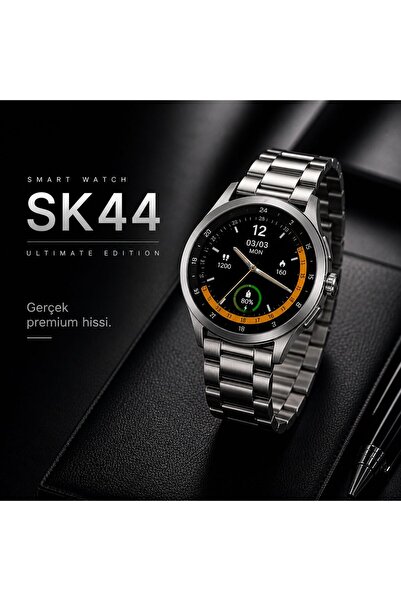 SK44 Akıllı Saat AMOLED Ekran Bluetooth Arama IP67 100+ Spor Modu