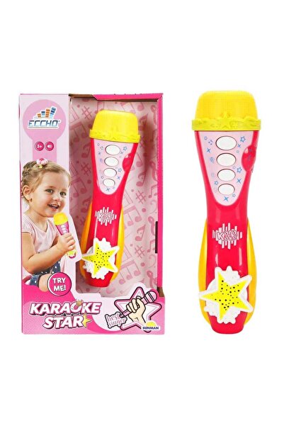 Sunman MÜZİK ALETİ ECCHO 34564AB MİKROFON KARAOKE STAR SESLİ 3+