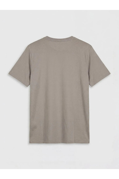 LC Waikiki Beige 100% Cotton Regular Fit Basic T-Shirt