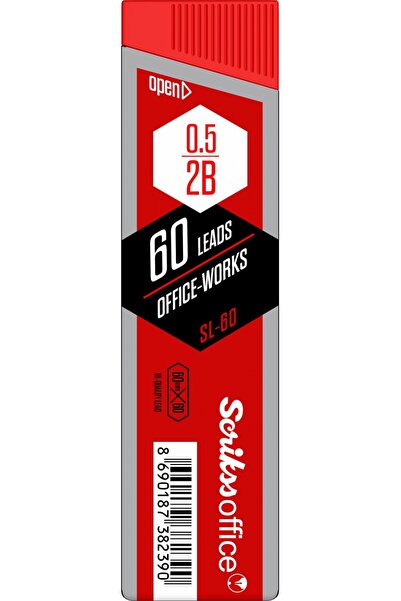 Scrikss Mine de grafit 0.5 2B - Cutie cu 60 bucăți