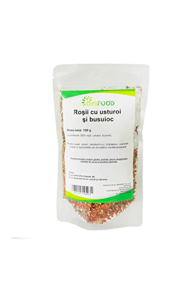 Delifood Roșii cu usturoi și busuioc 100 g