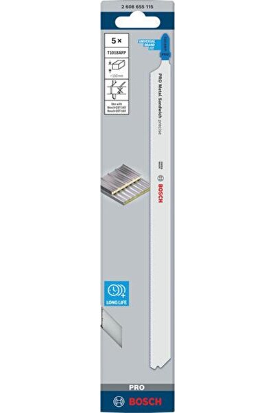 Bosch PRO Metal Sandwich T1018AFP Dekupaj Bıçağı 5 Adet