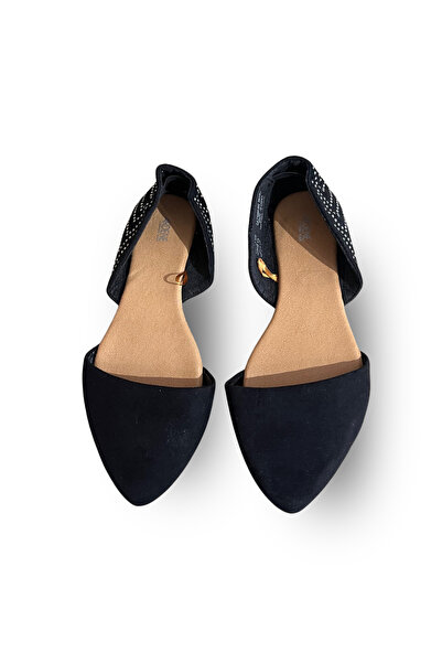 Ardene Balerini Damă Negru – Clasici Decupați, Talpă Spumă Confort, Stil Casual