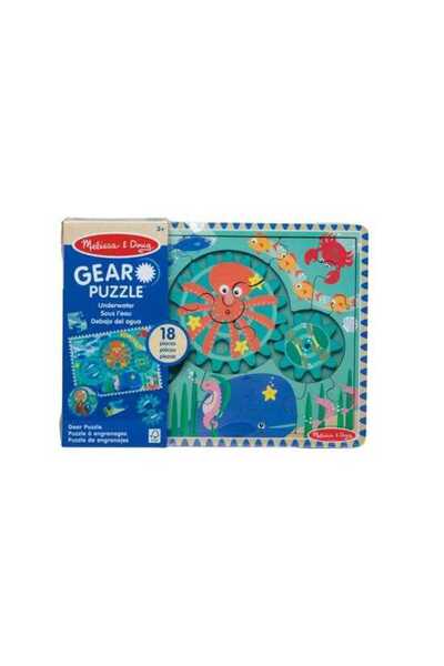 Melissa and Doug Melissa&doug wooden gear puzzle - submarine - 18 pieces md03...