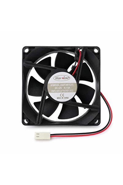Marxlow 80X80X25 DC FAN 8CM 12V 2 UÇLU 2P 0.15A