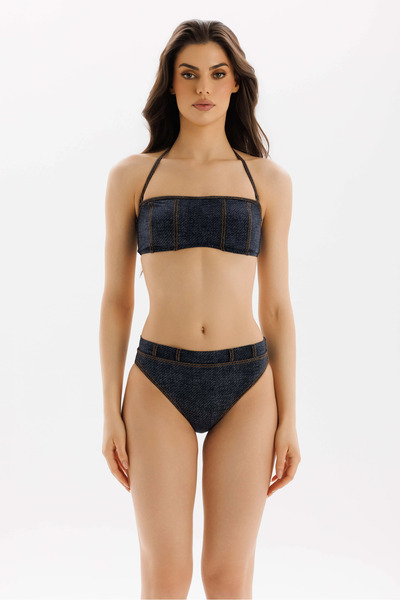 ZEKİ Mysterium Deniz Straplez Bikini