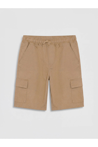 LC Waikiki Lcw Kids Beige Boys' Cargo Shorts