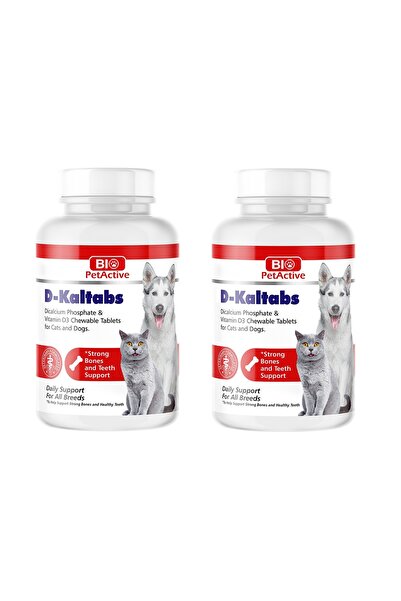 Bio PetActive D-Kaltabs Kedi ve Köpekler için 84 Adet Kalsiyum Tablet 126 Gr....