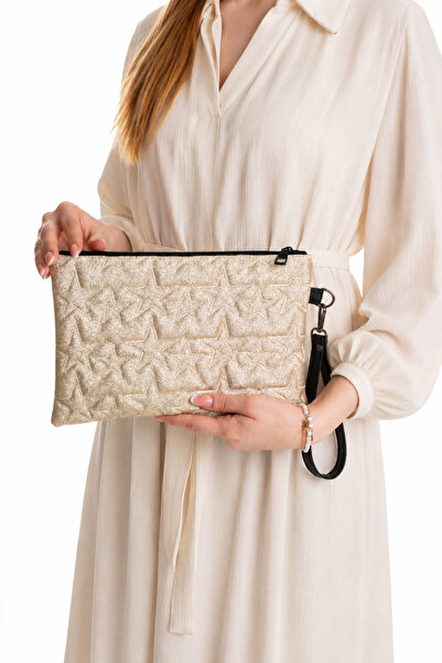 sannora bags Geantă de mână pentru femei, cu broderie cu stele, tip portofoli...