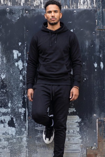 EXCLUSIVE STYLE Cotton tracksuit with Embroidered logo - PRiMal BLACK