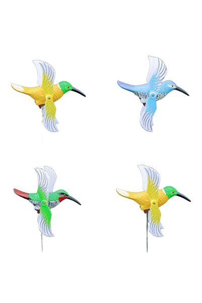 OEM Vârtelniță de grădină „Colibri Exotic”, Decorațiune cu aripi rotative și ...