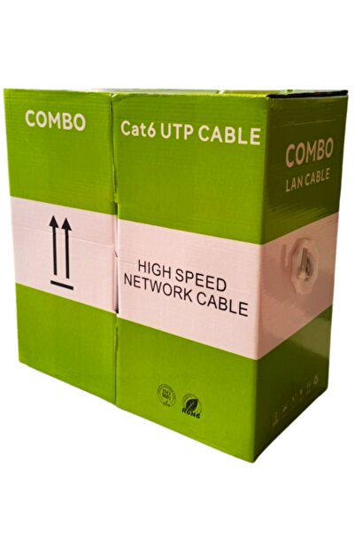 COMBO Yüksek Bakır UTP 23awg İç Ortam CAT6 Indoor Kablo 305Metre