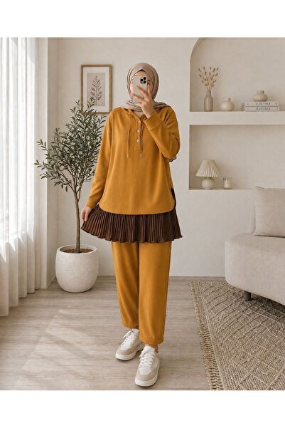 bgm fashion Kadın Tesettür Piliseli İçlik Etek Tunik Altı Uzatıcı Kurtarıcı P...