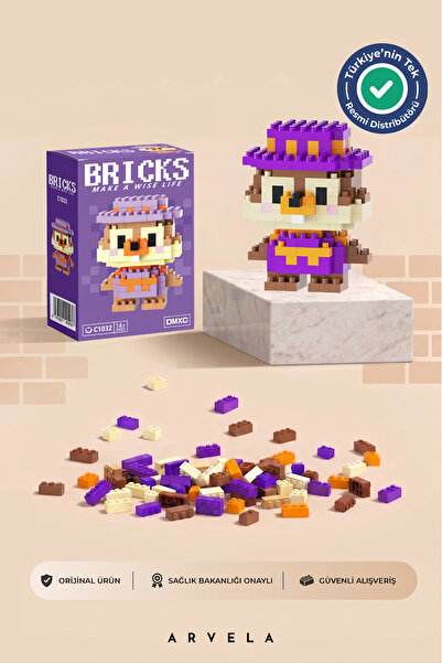 Bricks make a wise life Dale Karakteri - Eğitici Oyuncak Yapboz - Orijinal