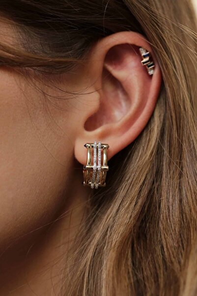 Asteria Jewelry أقراط سيريناي كوباجي ماركة باجو موديل حلق من الحجر الوردي