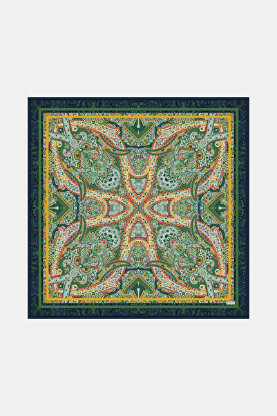 Vakko ŞAL DESENLİ TWILL İPEK EŞARP