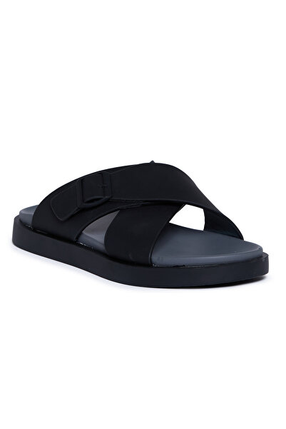 Geoomnii Men’s Arabic Sandals – Comfortable Casual Leather Slide Sandals for ...