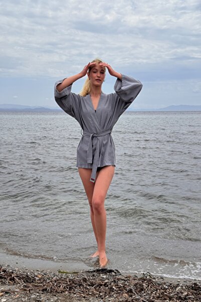 CAKKATEX Şile Bezi Short Kimono |   Beach Wear | Kaftan | Desing Caftan