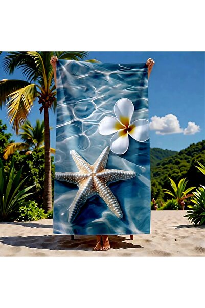 Elmas Dizayn 80X150 cm Bath&Beach&Sports Towel Quick Drying Water Absorbent S...