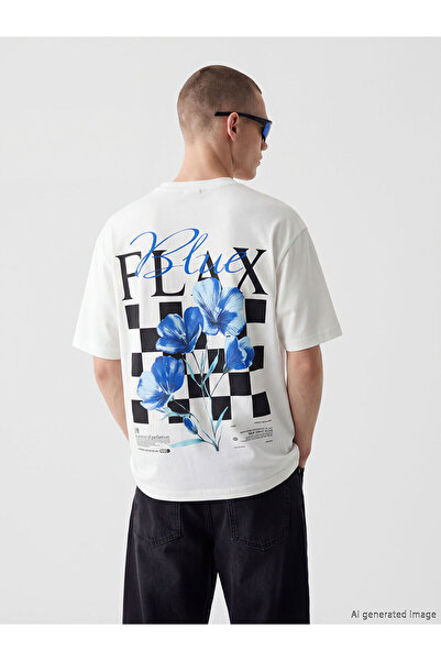LC Waikiki Vizyon New Season Crew Neck Printed Combed Cotton Men's T-Shirt
