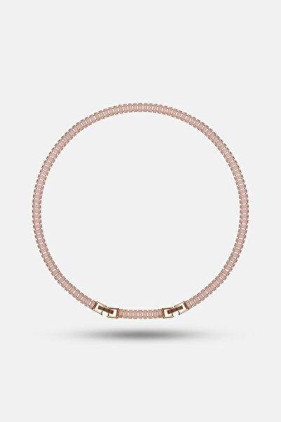 Simovia Opak (Pastel) 5 mm Baget Zirkon Taşlı Su Yolu Kolye