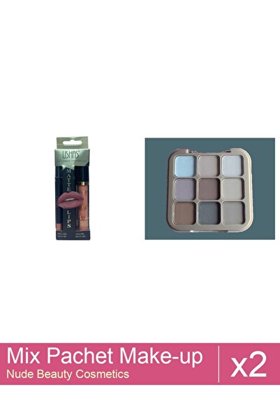 Makeup Set Mix 2 produse Palete Makeup: Ushas Ruj + Creion . nr 17, Paleta de...