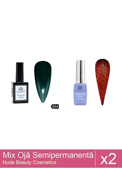 Makeup Set Mix 2 produse Nail Oja: Oja semipermanentă Global Fashion, Gel pol...