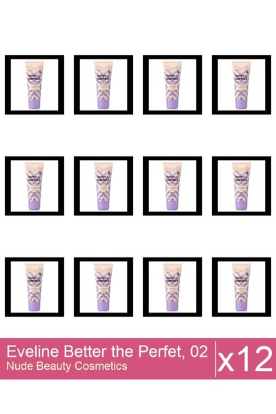 Makeup Set 12x Eveline Better the Perfet, 02 , (light-vanilla) , 30 ml