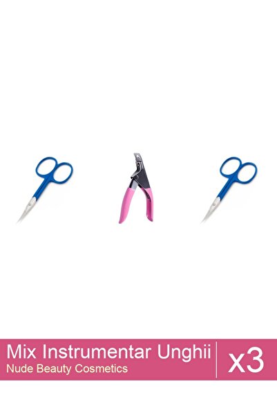 Makeup Set Mix 3 produse Forfecute: Forfecuta profesionala pentru cuticule, O...