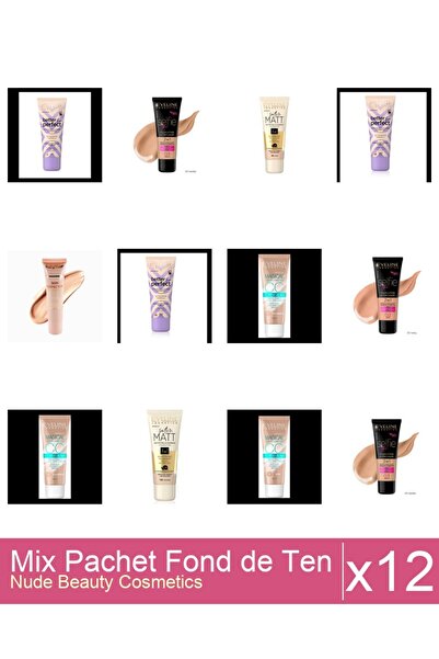 Makeup Set Mix 12 produse Fond De Ten: Eveline CCC Magical,53 ( medium beige ...