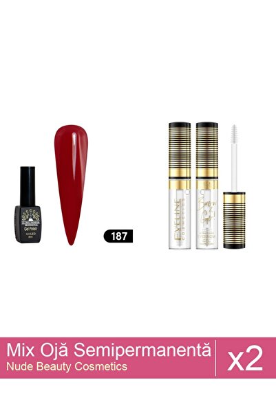 Makeup Set Mix 2 produse Nail Oja: Ultra Fixing Brow&Go Eyebrow Gel Eveline, ...