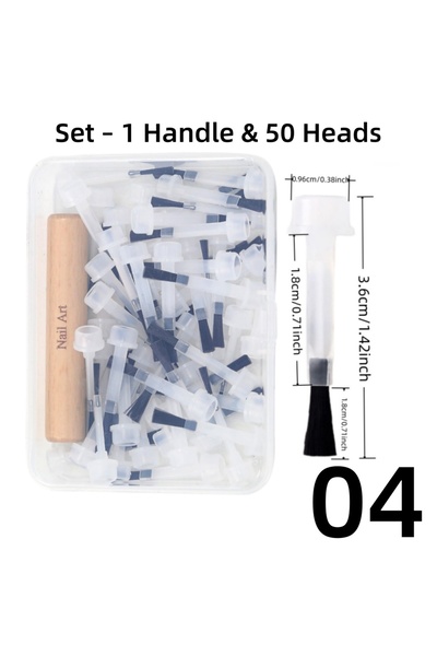 Choice 1 Set Dual-Ended Replaceable Nail Brush Set – Multi-Functional Detacha...