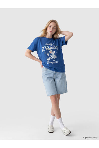 LC Waikiki شورت جينز نسائي من NEVAVM Farkily Bermuda Fit