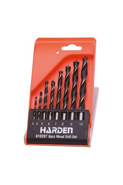 HARDEN Set of 8 Wood Drill Bits,